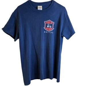 "Hardley Davison" Belize T-Shirt Small Blue Born to Ride Slow Golf Cart Mafia